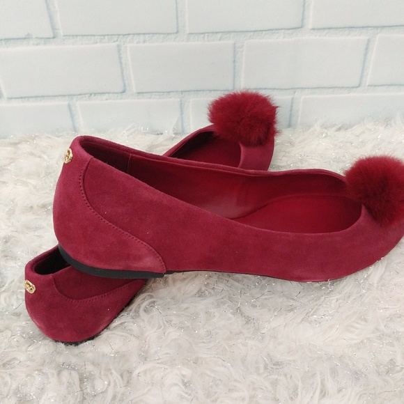 Michael Kors Shoes - SOLD~Michael Kors Pom Pom Flats - Size 11